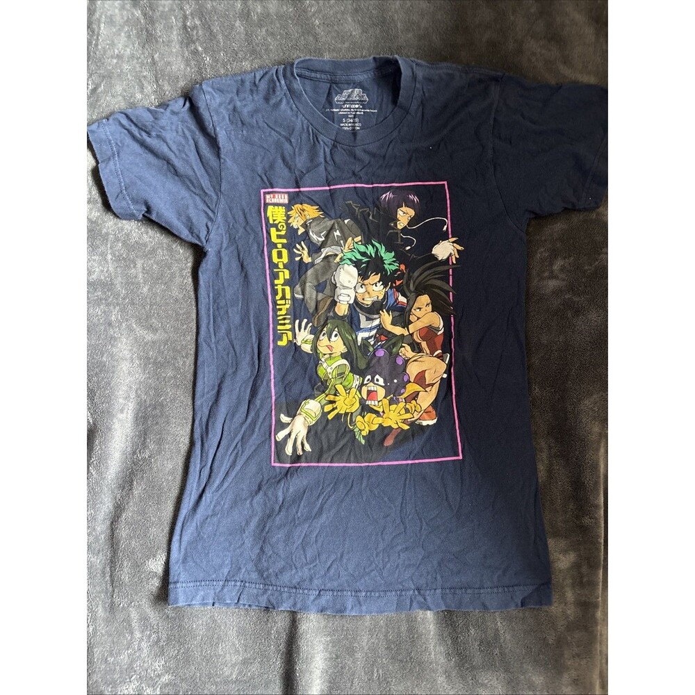 #90 My Hero Academia T-shirt Character Group Tee Size Small S